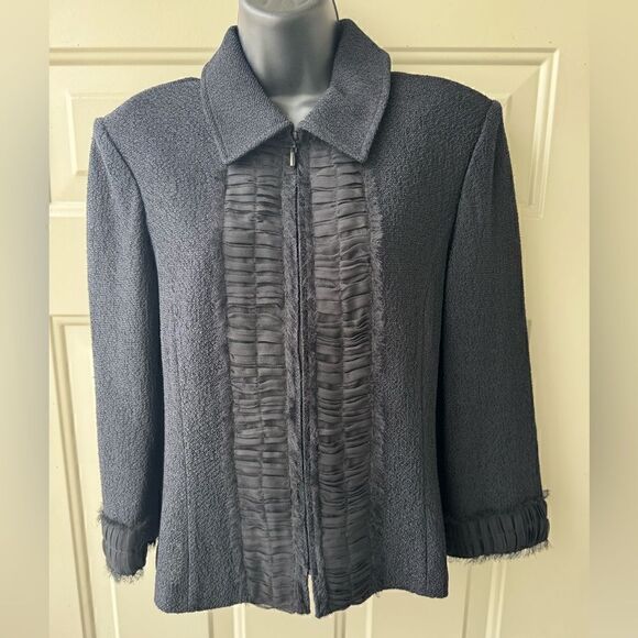 ST. John Women’s Jacket With Zipper Size 10 - Picture 14 of 15